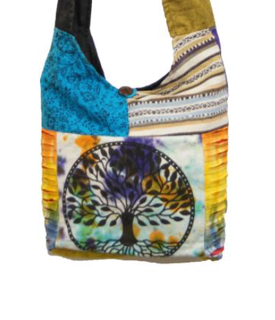 Large Circle Tree of Life Hobo Bag