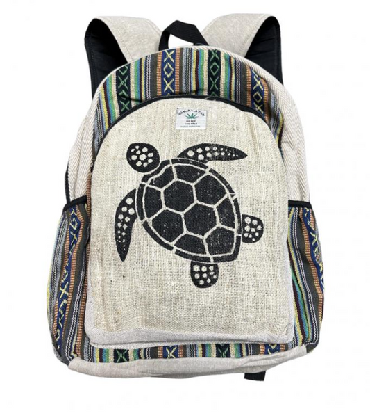 Large Backpack- Printed Sea Turtle